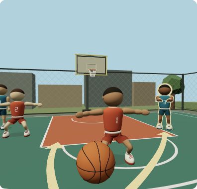 Hoopsmarts park court from the ball handler’s point of view